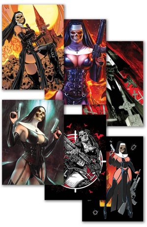 Murder Nun Trading Card Pack #1-6