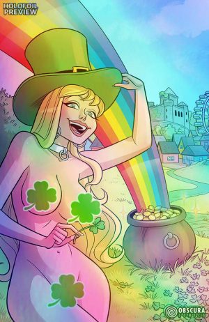 HOLOFOIL Becca Boo vs St Patrick's Day #1 Full Risque Edition Ltd 15